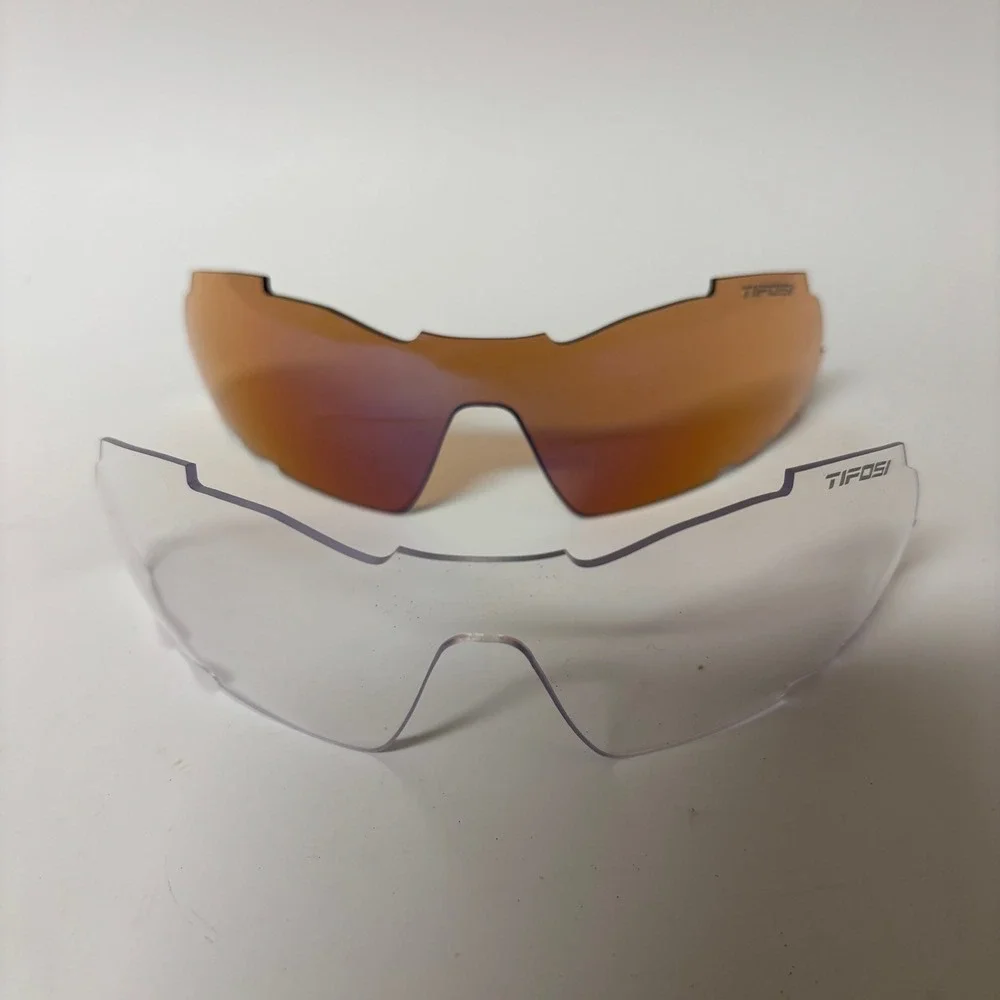 Tifosi Replacement Lenses Clear and AC Red Clarion Mirror Cycling Sunglasses‎